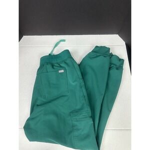FIGS Womens Zamora Size Lrg High Waisted Jogger Scrub Pants Green 1000207